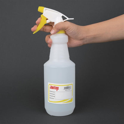 Jantex Colour-Coded Trigger Spray Bottle Yellow 750ml cd816