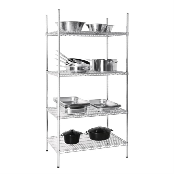 Vogue 4 Tier Wire Shelving Kit 915x610mm u256