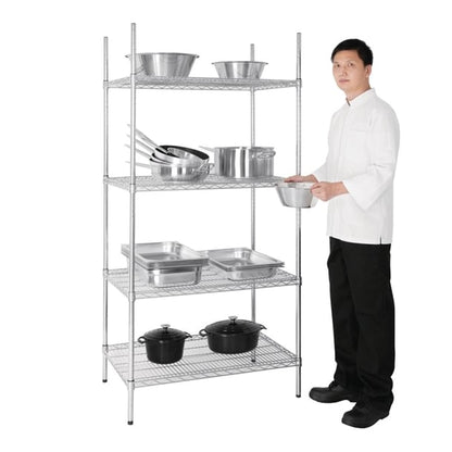 Vogue 4 Tier Wire Shelving Kit 915x610mm u256