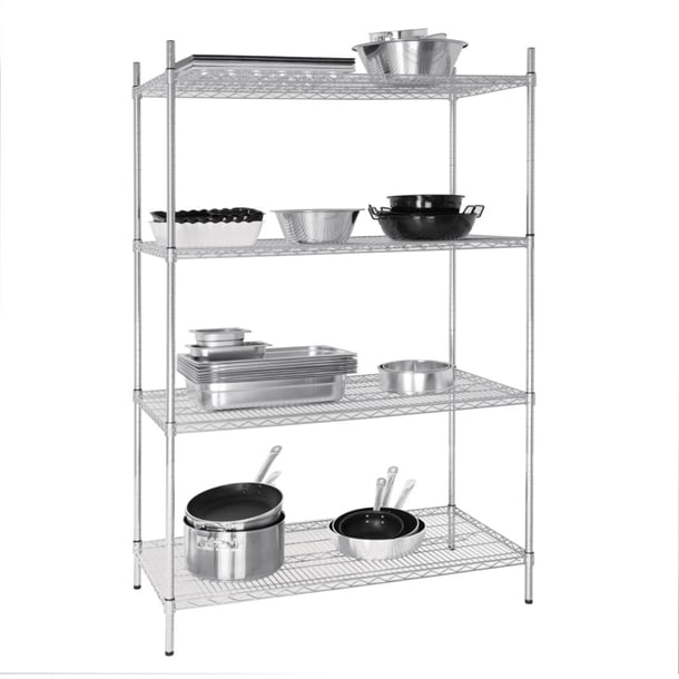 Vogue 4 Tier Wire Shelving Kit 1220x610mm u257