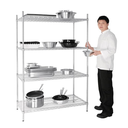 Vogue 4 Tier Wire Shelving Kit 1220x610mm u257