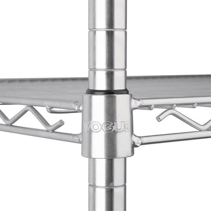 Vogue 4 Tier Wire Shelving Kit 1220x610mm u257