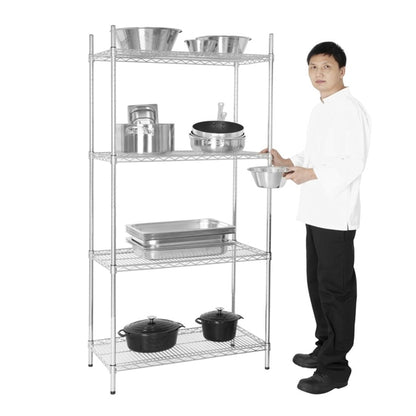 Vogue 4 Tier Wire Shelving Kit 915x460mm l927