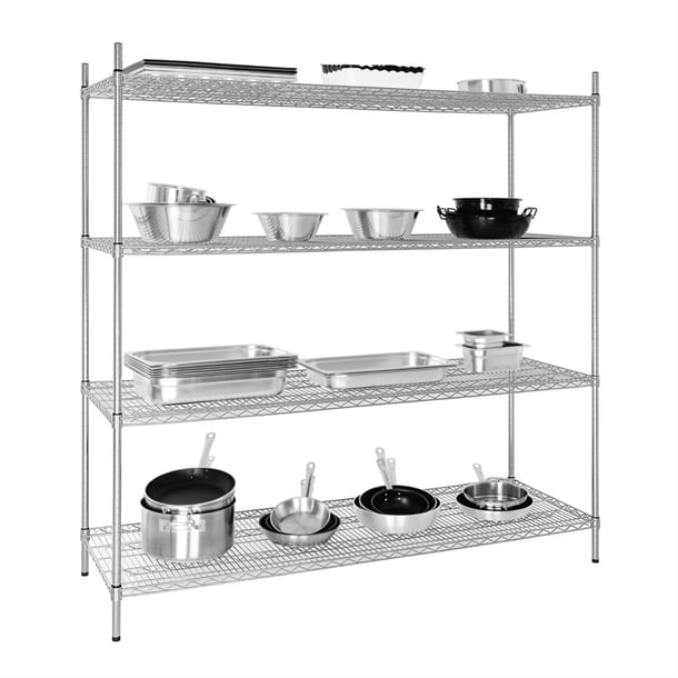 Vogue 4 Tier Wire Shelving Kit 1830x610mm u259
