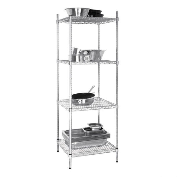 Vogue 4 Tier Wire Tower Unit 610x610mm u884