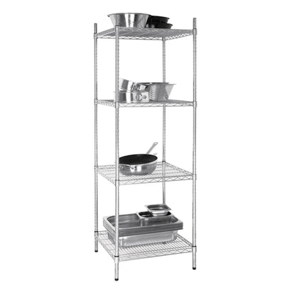 Vogue 4 Tier Wire Tower Unit 610x610mm u884