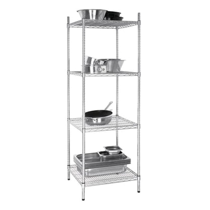 Vogue 4 Tier Wire Tower Unit 610x610mm u884