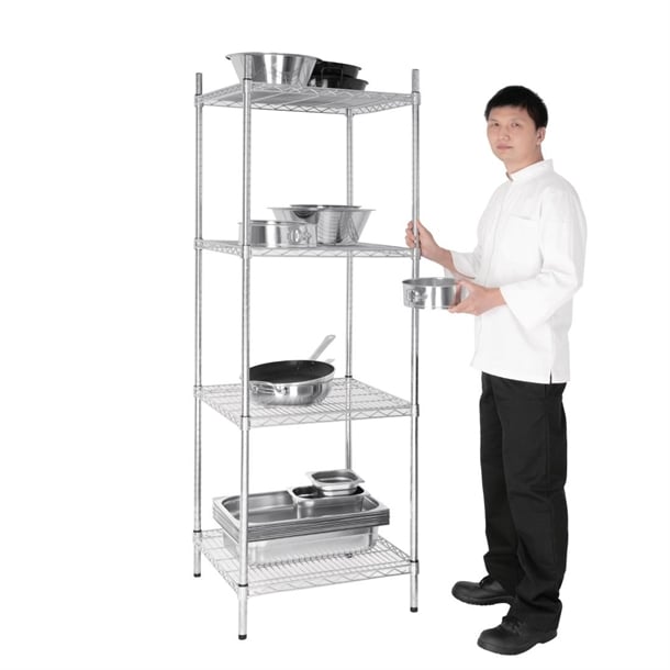 Vogue 4 Tier Wire Tower Unit 610x610mm u884