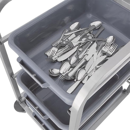 Vogue Stainless Steel Bussing Trolley dk738