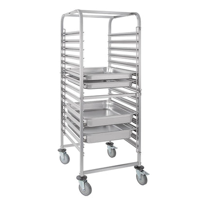Vogue Gastronorm Racking Trolley 15 Level gg499