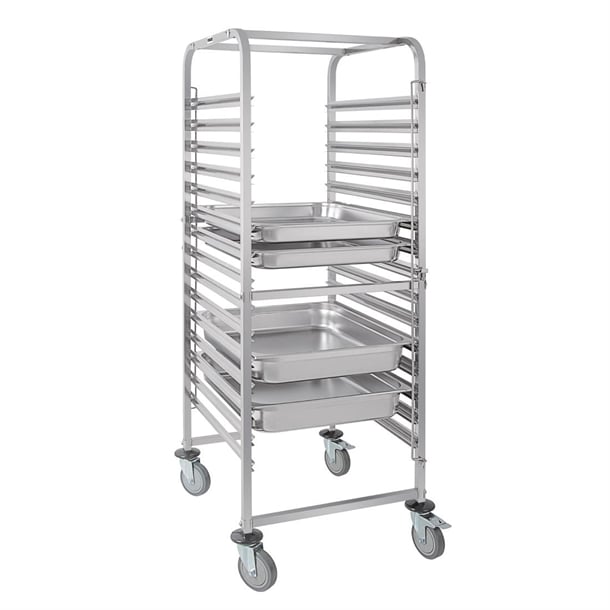 Vogue Gastronorm Racking Trolley 15 Level gg499