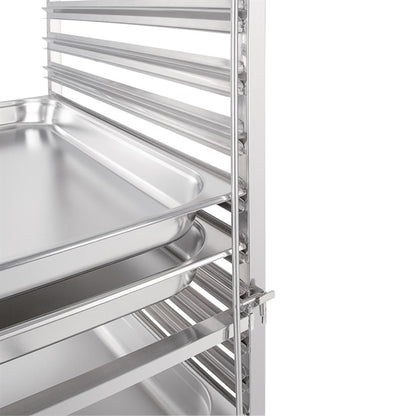 Vogue Gastronorm Racking Trolley 15 Level gg499