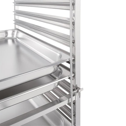 Vogue Gastronorm Racking Trolley 15 Level gg499