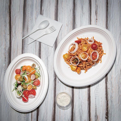 Fiesta Compostable Bagasse Oval Plates (50 Pack) p_fc534