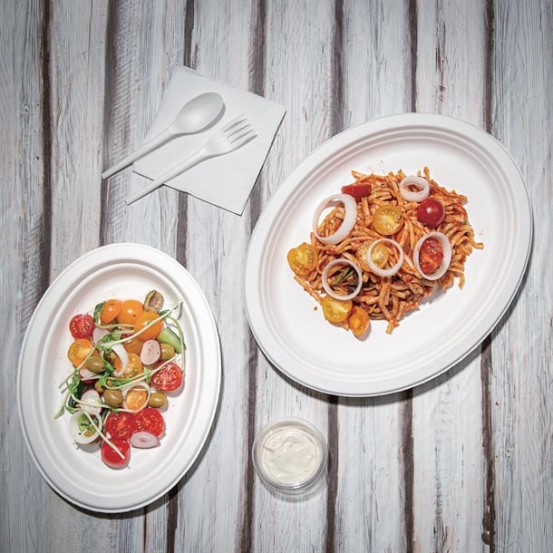 Fiesta Compostable Bagasse Oval Plates (50 Pack) p_fc534