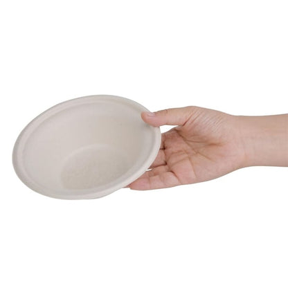 Fiesta Compostable Bagasse Round Bowls Natural Colour (50 Pack) p_fc543