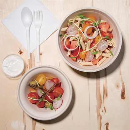 Fiesta Compostable Bagasse Round Bowls Natural Colour (50 Pack) p_fc543