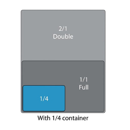 Cambro Polycarbonate 1/4 Gastronorm Tray Lid dm750