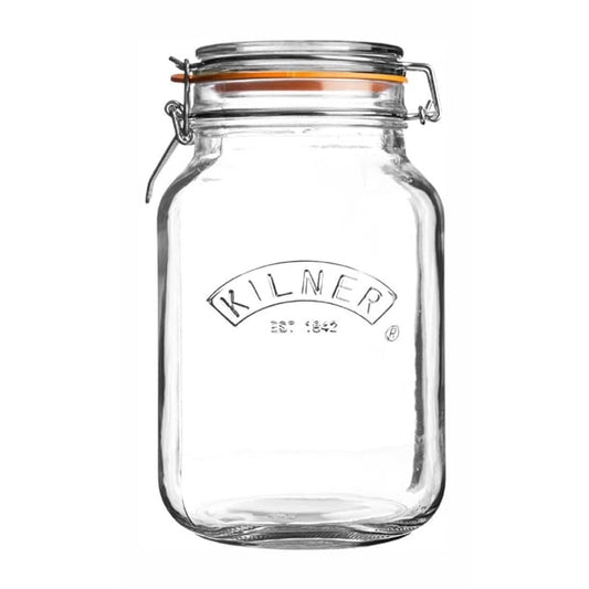 Kilner Clip Top Square Jar 1500ml cz893