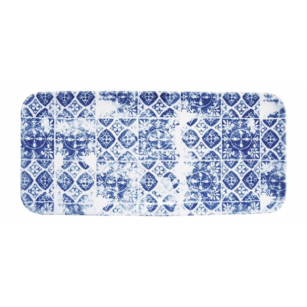Dudson Makers Collection Organic Rectangular Platters Porto Blue 215mm (6 Pack) dx154