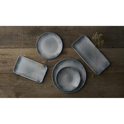 Dudson Harvest Flux Grey Organic Rectangular Platter 179mm (12 Pack) dx162