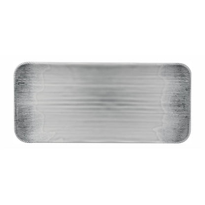 Dudson Harvest Flux Grey Organic Rectangular Platter 215mm (6 Pack) dx163