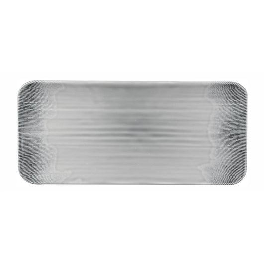 Dudson Harvest Flux Grey Organic Rectangular Platter 215mm (6 Pack) dx163