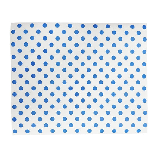Fiesta Compostable Burger Wraps Blue Dot 250x200mm (200 Pack) hy791