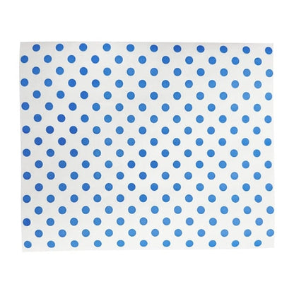 Fiesta Compostable Burger Wraps Blue Dot 250x200mm (200 Pack) hy791