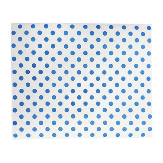 Fiesta Compostable Burger Wraps Blue Dot 250x200mm (200 Pack) hy791