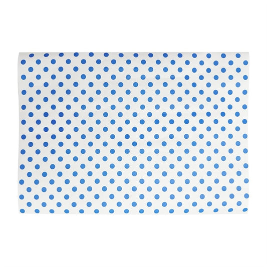 Fiesta Compostable Burger Wraps Blue Dot 250x350mm (200 Pack) hy792