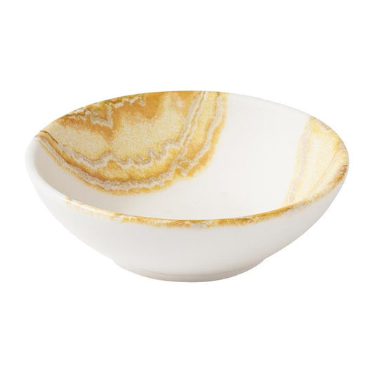 Churchill Tide Shallow Bowls Gold 116mm (12 Pack) jf677