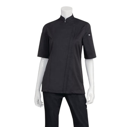 Chef Works Springfield Womens Chef Jacket Black p_bb051