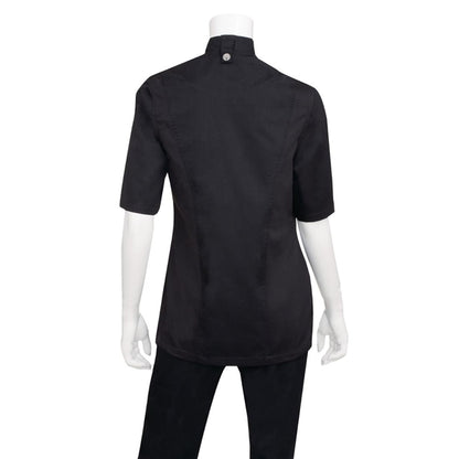 Chef Works Springfield Womens Chef Jacket Black p_bb051