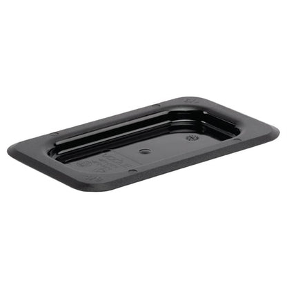 Vogue Polycarbonate 1/9 Gastronorm Lid Black u479