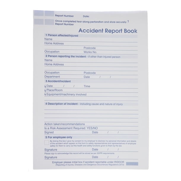 HMSO Accident Report Book A4 1g0005