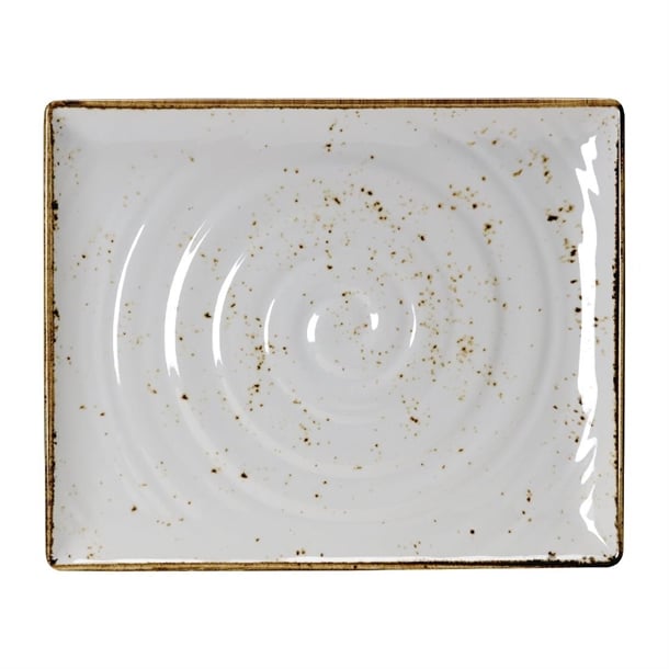 Steelite Craft Melamine Rectangular Platters White GN 1/2 (3 Pack) vv458
