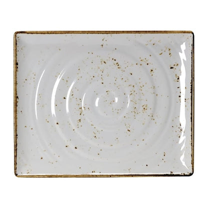 Steelite Craft Melamine Rectangular Platters White GN 1/2 (3 Pack) vv458