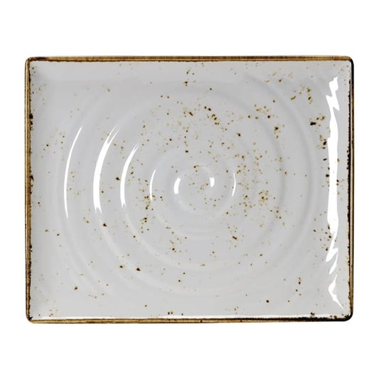 Steelite Craft Melamine Rectangular Platters White GN 1/2 (3 Pack) vv458