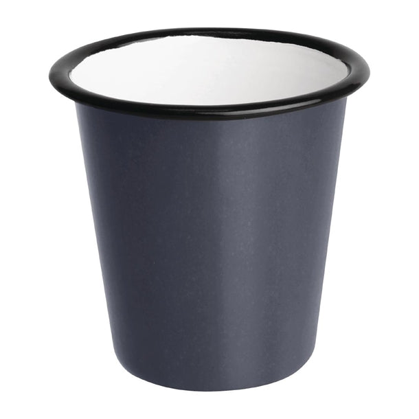 Olympia Enamel Tumblers Grey 310ml (6 Pack) dc393