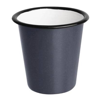 Olympia Enamel Tumblers Grey 310ml (6 Pack) dc393