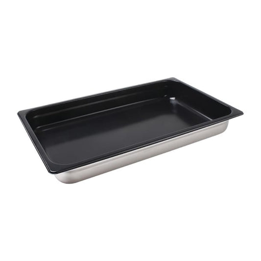 Vogue Heavy Duty Stainless Steel Non Stick 1/1 Gastronorm Tray 65mm cs753