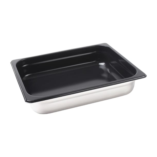 Vogue Heavy Duty Stainless Steel Non Stick 1/2 Gastronorm Tray 65mm cs756