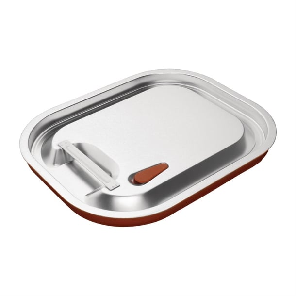 Vogue Stainless Steel and Silicone Sealable 1/2 Gastronorm Lid cp269