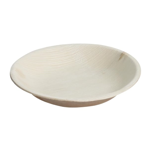 Fiesta Compostable Deep Palm Leaf Plates Round 175mm (100 Pack) ht873