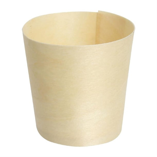 Fiesta Compostable Wooden Sauce Pots 38ml / 1.25oz (100 Pack) dk388