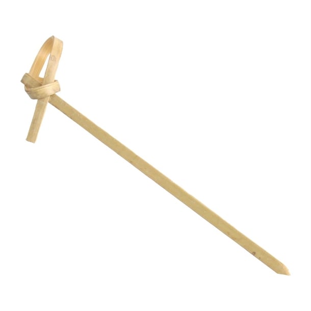 Fiesta Compostable Bamboo Looped Skewers 90mm (100 Pack) dk396