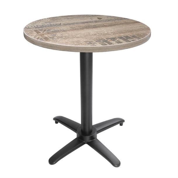Bolero Aluminium Flip Top Table Base Black gp773