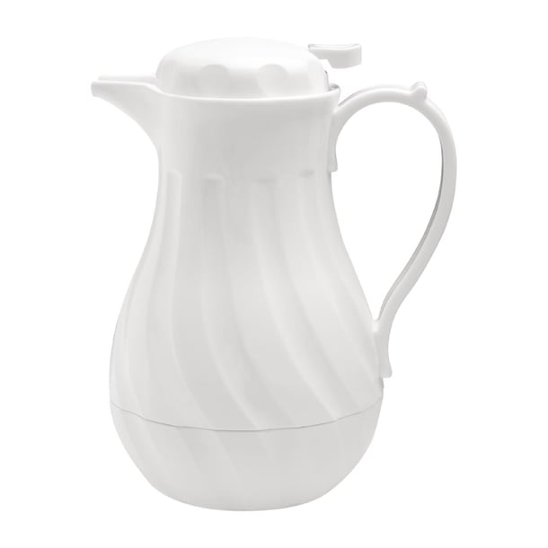 Olympia Insulated Swirl Jug White 2Ltr gl971