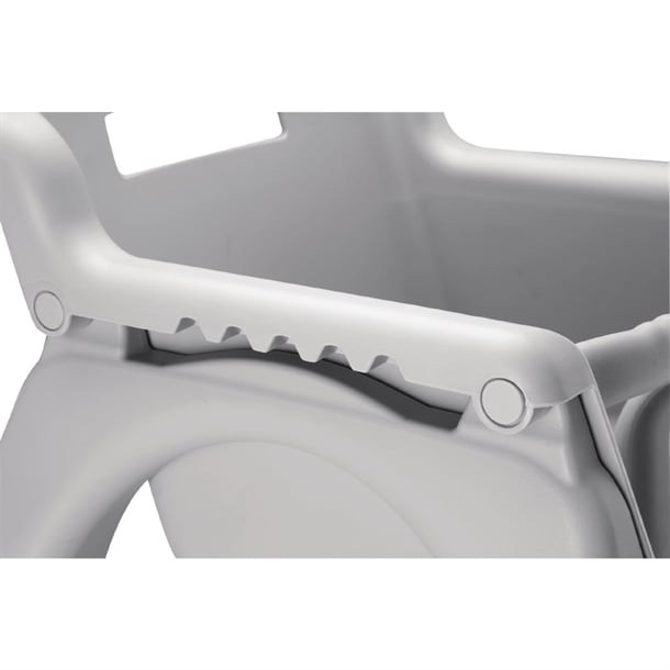 Bolero Grey PP Stackable High Chair da693
